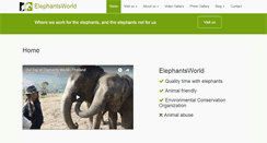 Desktop Screenshot of elephantsworld.org